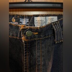 Flame-Resistant Dark Blue Jeans